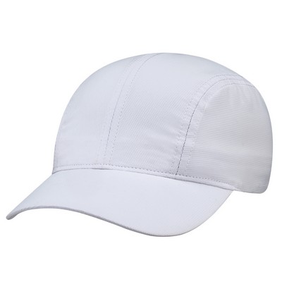 4 Panel Runner Cap - Polyester Pearl Nylon - UPF50+