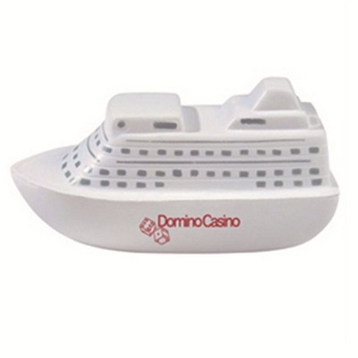 PU Cruise Ship Shaped Stress Ball with Imprint