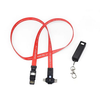 Multi-Function Data Cable Lanyard