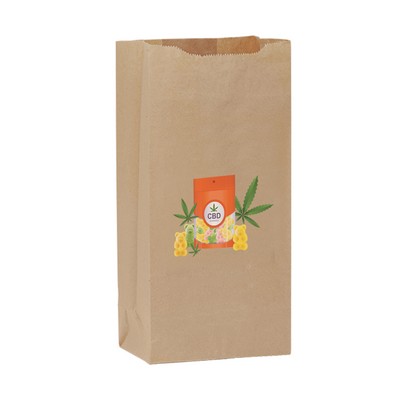 Natural Kraft 6# SOS Bag with Full Color Digital Imprint (6 x 3 5/8 x 11 1/16)