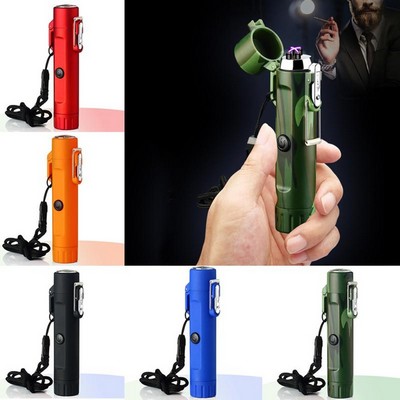 Rechargeable Electric USB Plasma Lighter Flashlight