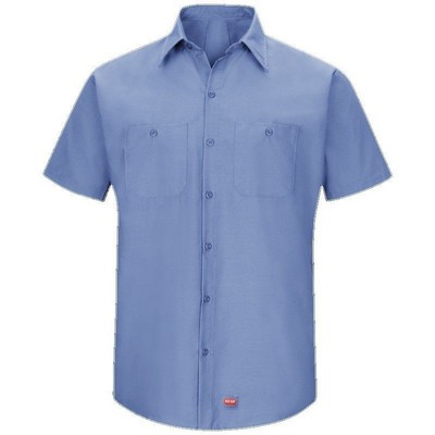 Red Kap® Men's Short Sleeve Work Shirt w/MIMIX™ - Light Blue