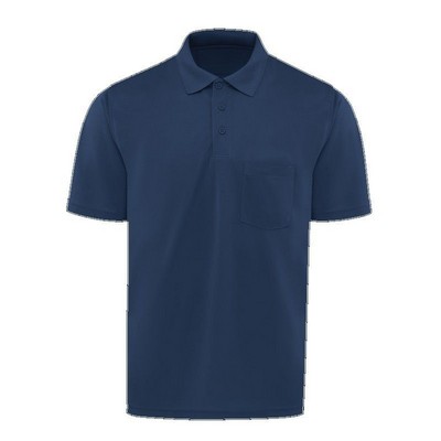 Red Kap™ Men's Performance Knit® Polo w/Pocket - Navy Blue