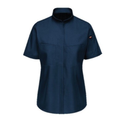 Red Kap® Women's Short Sleeve Pro+ Work Shirt w/OilBlok & MIMIX™ - Navy Blue