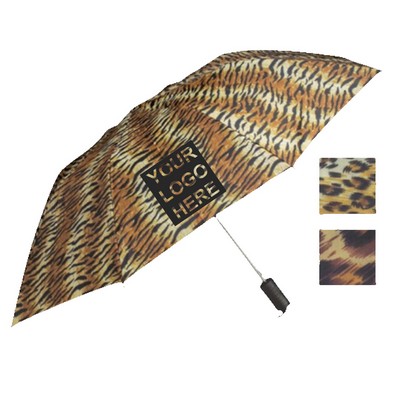 42" Arc Assorted Animal Print Folding -Leopard-Tiger-Cheetah