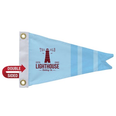 8" x 12' Polyester Burgee Flag Double-Sided