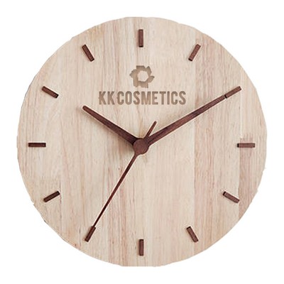 12'' Line Wooden Wall Clock