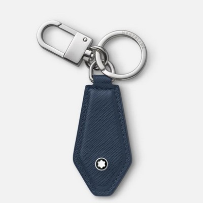 Luxury Line Montblanc Leather Key Ring/Fob Blue