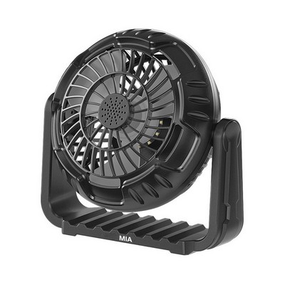 Outdoor Rechargeable Adjustable Whisper Fan With Hook