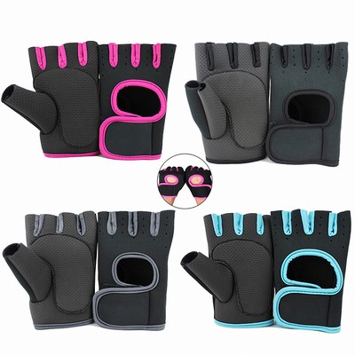 Half Finger Rubber Cycling Gloves