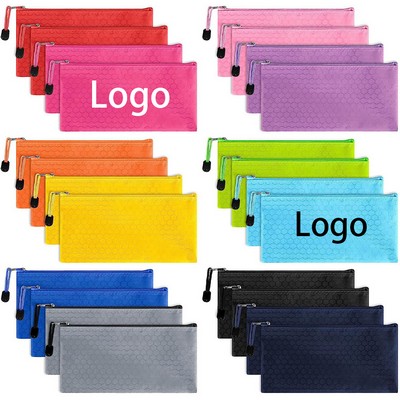 Waterproof Zipper Makeup Bag Pencil Pouch