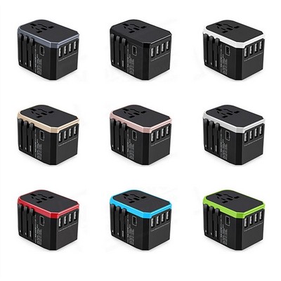 4 USB Travel Universal Adapter