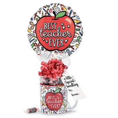 Teacher Balloon with Candy Filled Mug