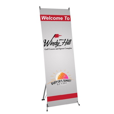 32" X 71" X-Stand With Vinyl Banner