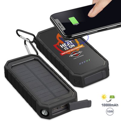 Aten IPX5 Wireless Solar Power Bank 10000