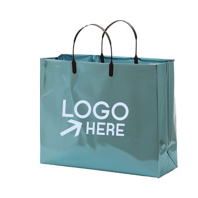 Metallic Laminated Shopping Tote