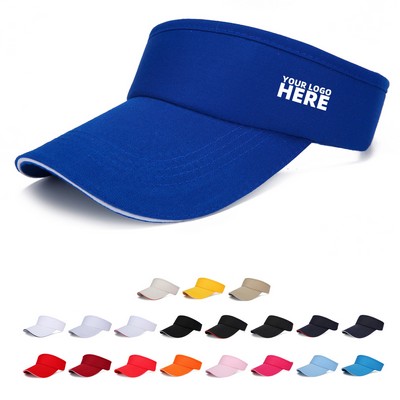 Adjustable Cotton Sun Visor Hat