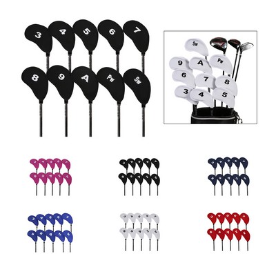 10pcs Golf Head Cover Set