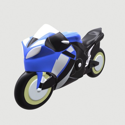 Foam Motorcycle Shaped Stress Ball