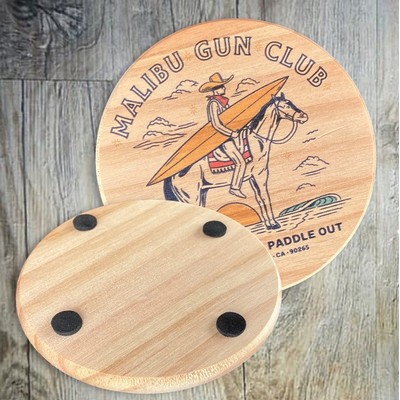 Round Wood Coaster