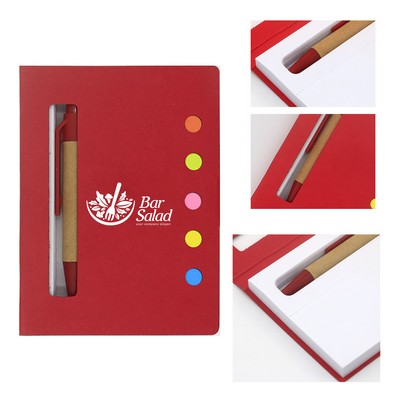 Mini Eco-Friendly Notepad w/Pen