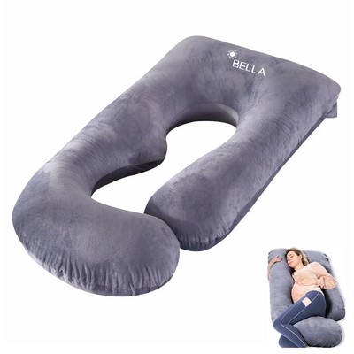 U Shaped Full Body Maternity Pillow With Removable Cover