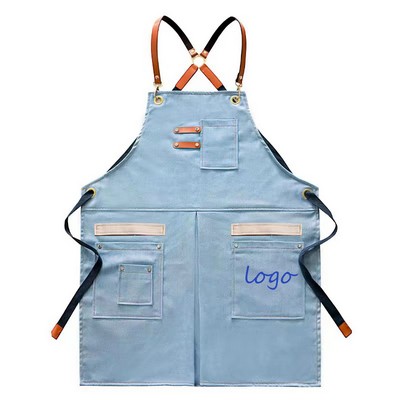 Adjustable Cross Back Canvas Apron