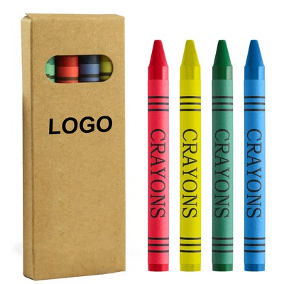 Four Color Crayon Set Kraft Box