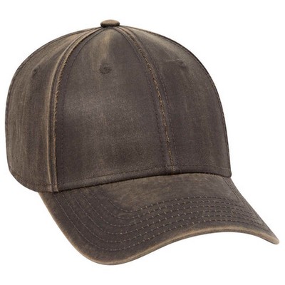 Otto Garment Washed PU Coated Cotton Canvas Cap