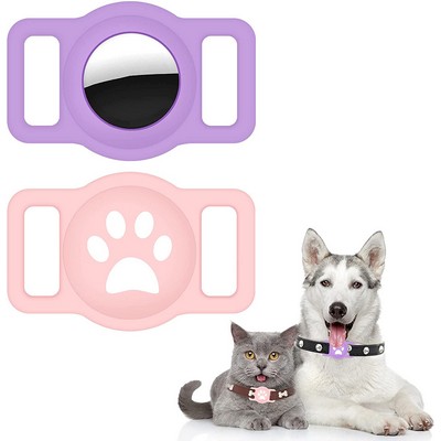 Waterproof Silicone Pet Collar Airtag Holder