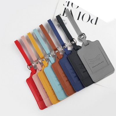 PU Leather Customized Luggage Tag