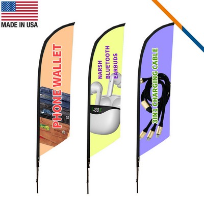 10' Vemcy Single-Sided Angle Flag