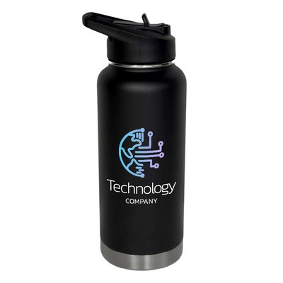 Arcticware™ 32 oz Black BPA-Free Vacuum Insulated Stainless Steel Bottle