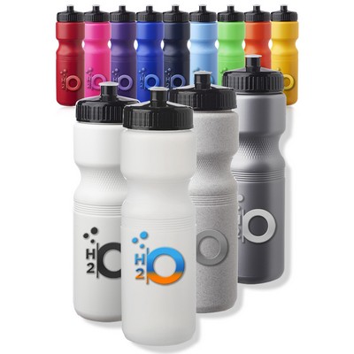 Push Cap Plastic Water Bottles 28 oz