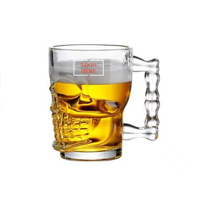 Skull Drinking Glasses w/ Handle