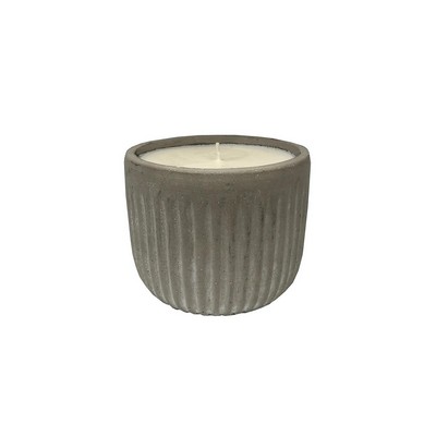 K.Hall Studio Grooved Cement Citronella Outdoor Candle