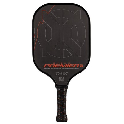 Escalade Sports Onix - Evoke Premier Pro Raw Carbon 12 Pickleball Paddle - Black