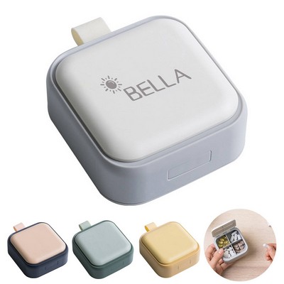 Plastic Portable dispensing small pill box