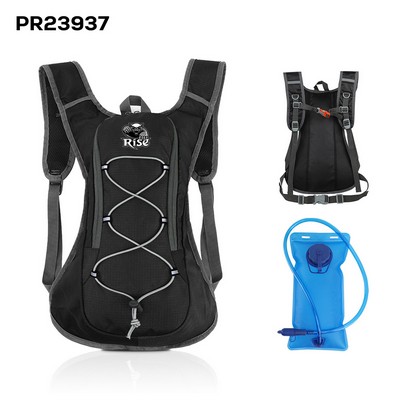 Lightweight Hydration Backpack With 2L Water Bladder