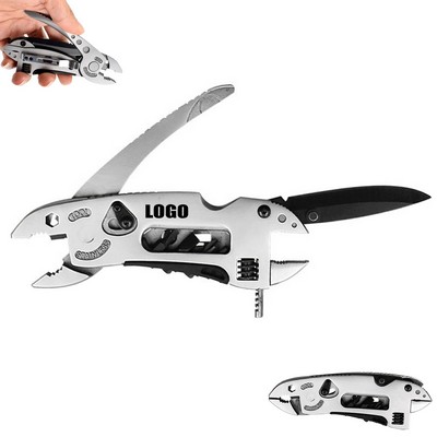 All-in-One Stainless Steel Wrench and Tool Set with Pliers and Screwdrivers