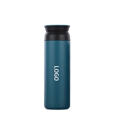 Stainless Steel Insulated Water Bottle W/ Plastic Lid