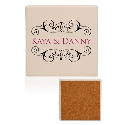 Square Personalized Ceramic Coasters