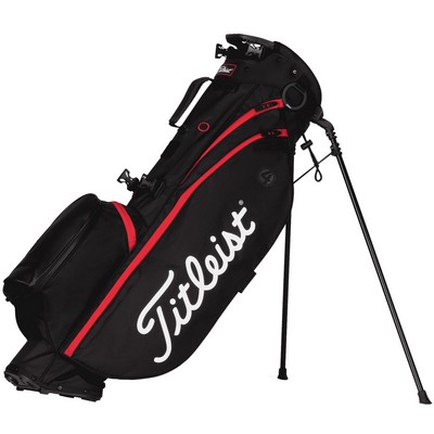 Titleist Players 4 2023 Stand Bag - Black/Black/Red