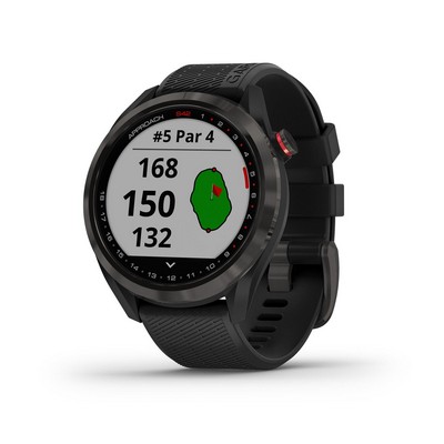 Garmin® Approach S42 Golf Smartwatch Gunmetal W/ Black Strap