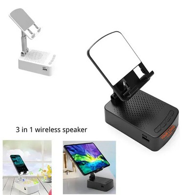 3-in-1 Bluetooth Speaker Phone Stand & Power Bank