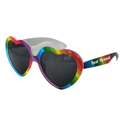 Rainbow Heart Sunglasses