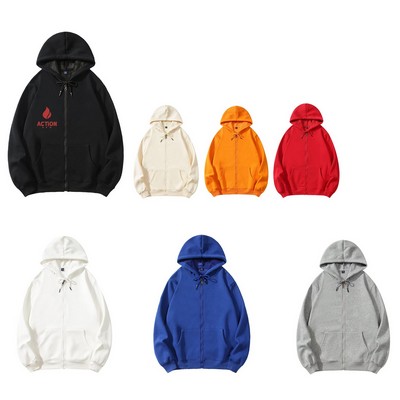 Adult Full Zip Front Hoodie