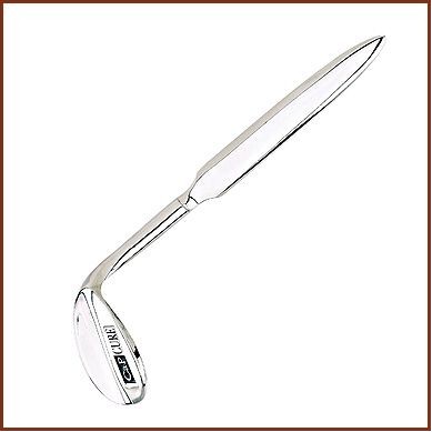 6" Nickel Plated Golf Club Letter Opener