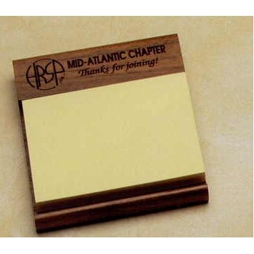 4.7"x4" Walnut 3"x4" Post It Note Holder (2g)