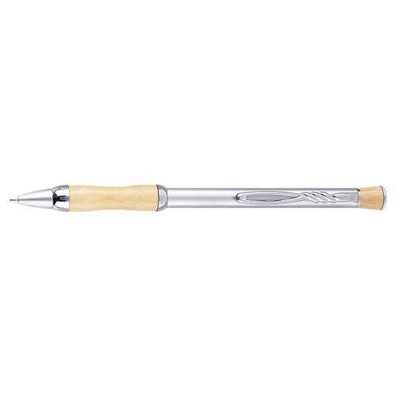 Metal Slim Ball Point Pen w/Maple Trim